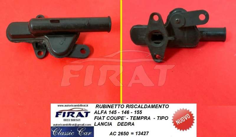 RUBINETTO RISCALDAMENTO FIAT TIPO TEMPRA COUPE' DEDRA (2650)